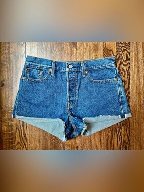 Levi's Blue Denim Jean Shorts